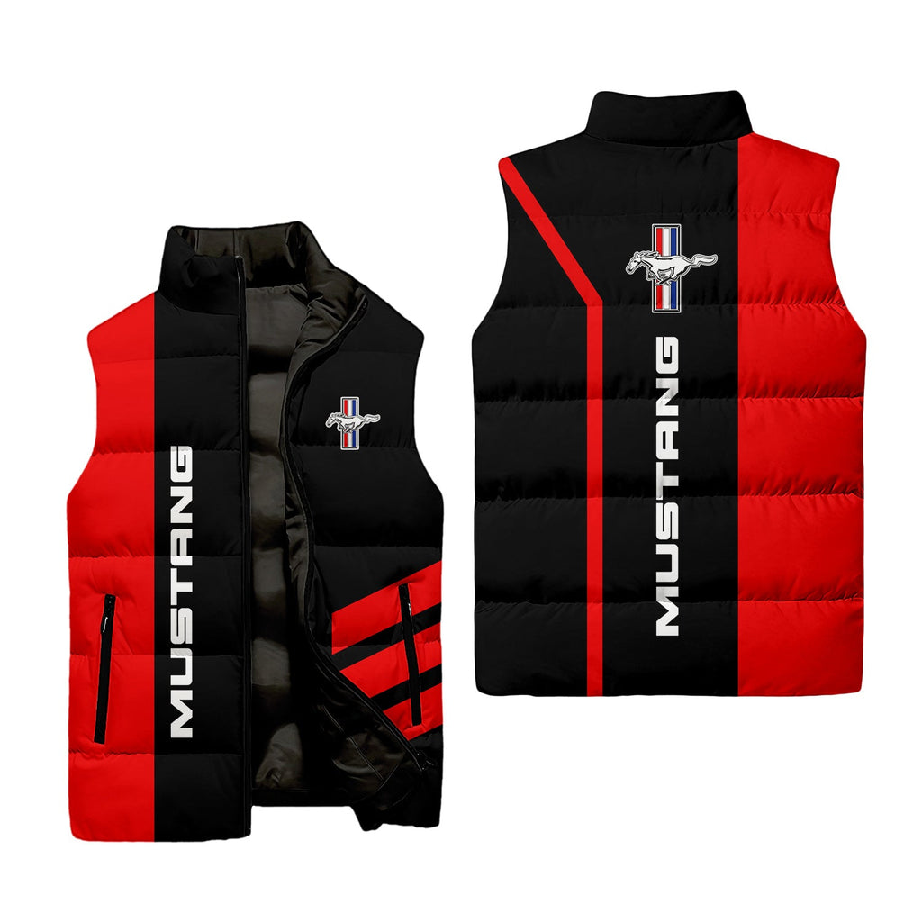 Ford Mustang Sleeveless Puffer Jacket USPL2712