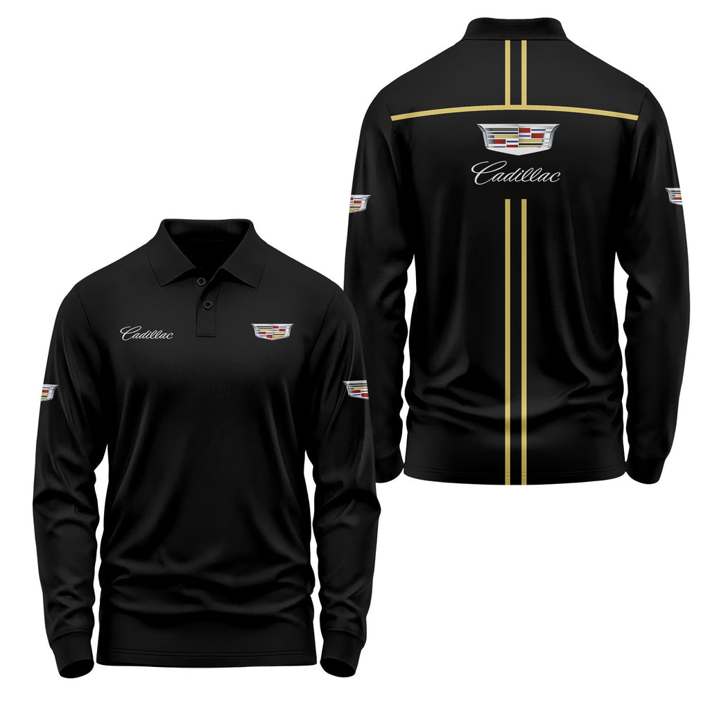 Cadillac Long Sleeve Polo USPL2805