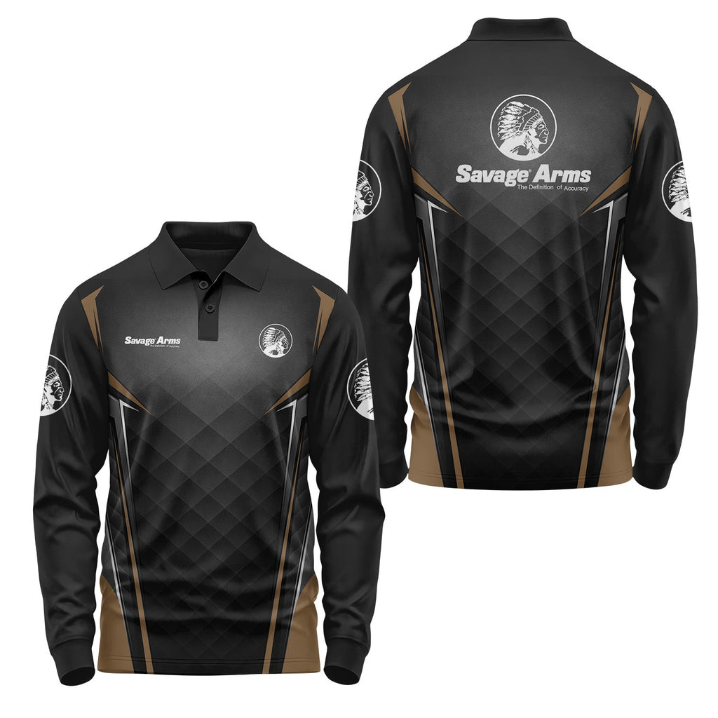 Savage Arms Long Sleeve Polo USPL2223