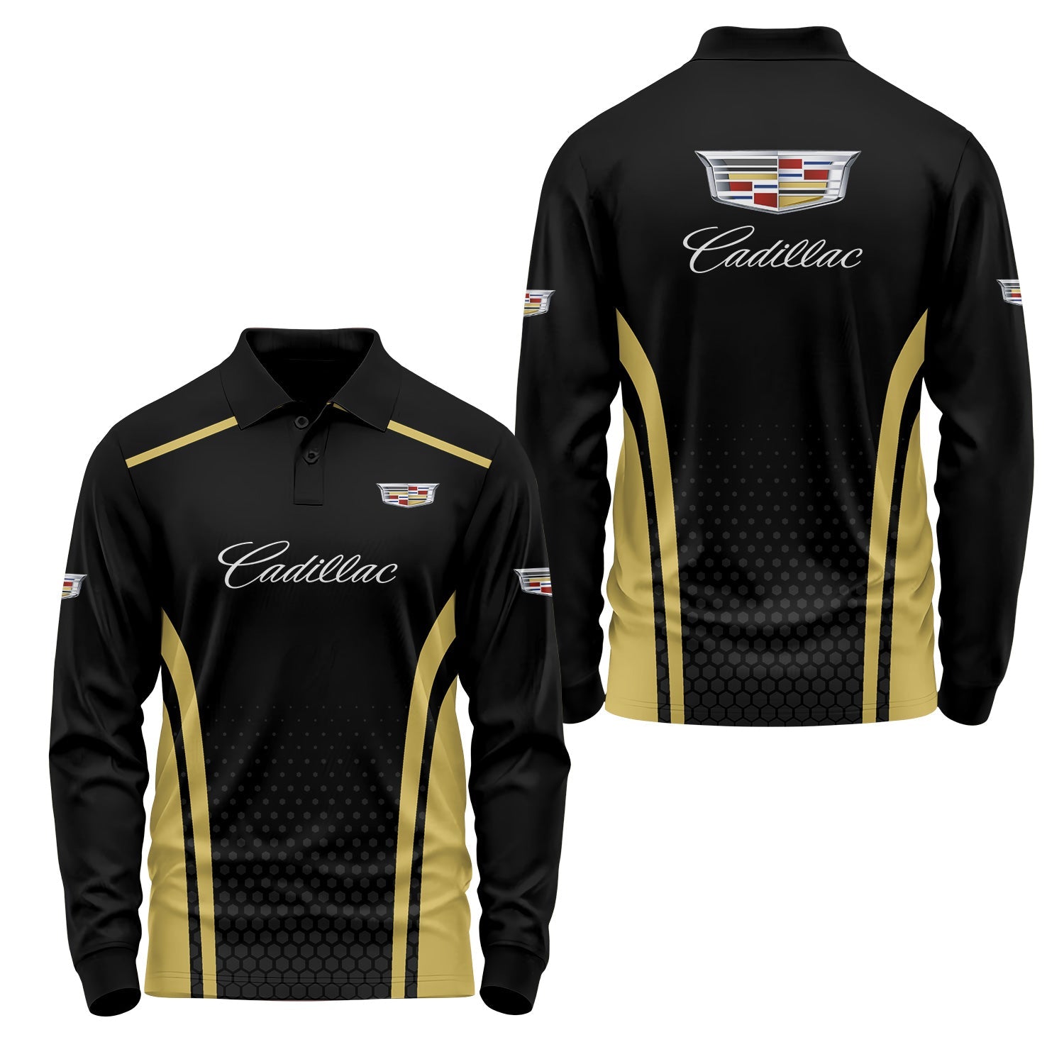 Cadillac Long Sleeve Polo USPL2801