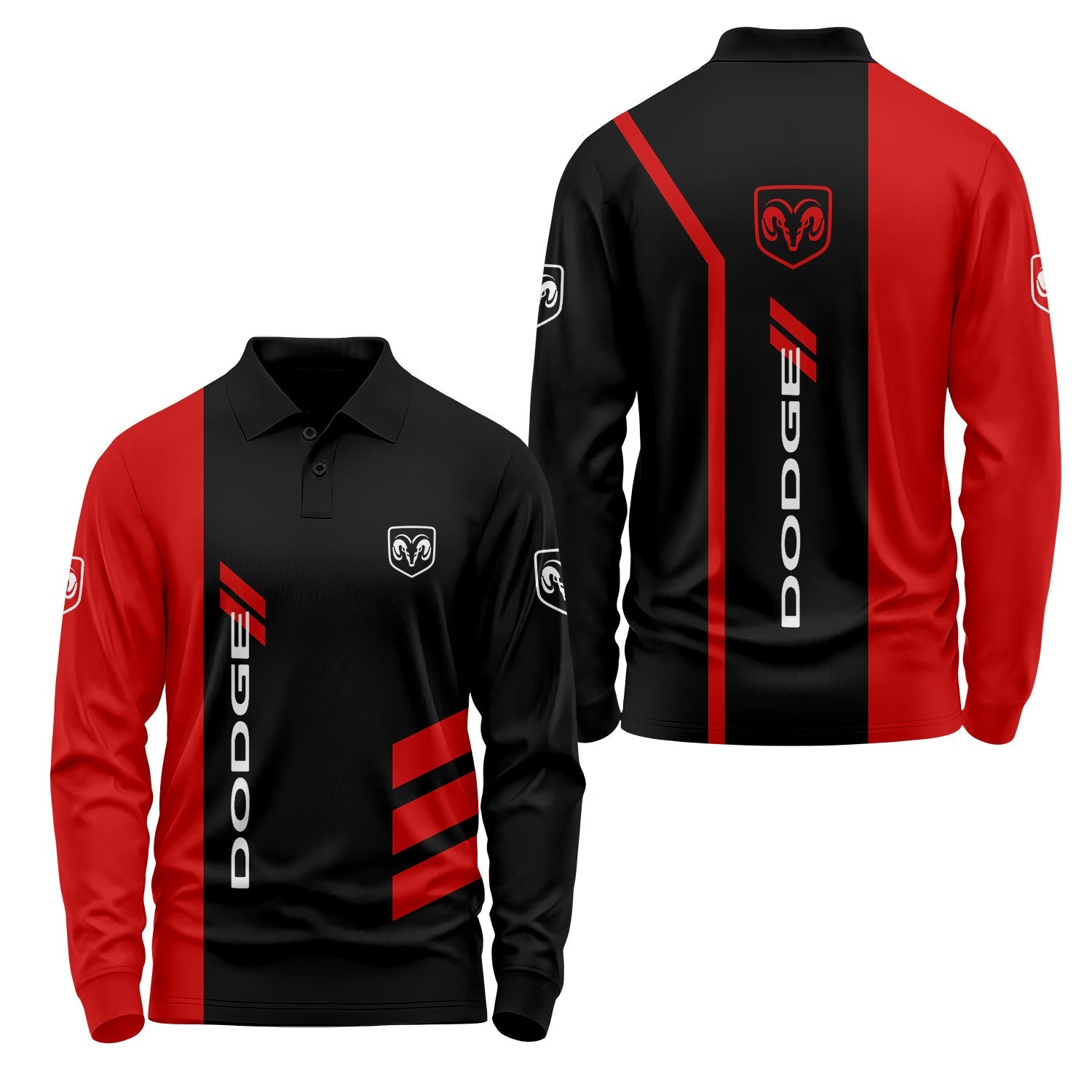 Dodge Long Sleeve Polo USPL2952