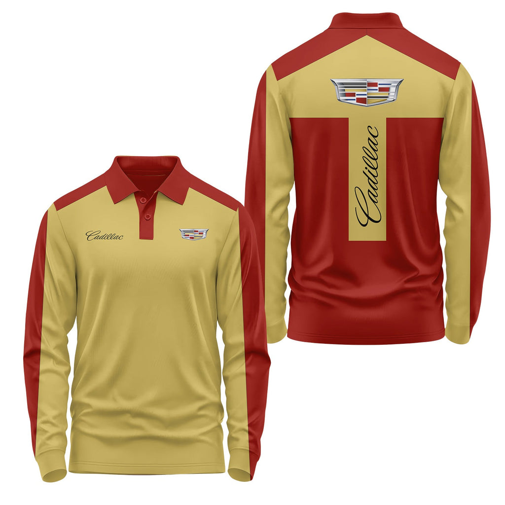 Cadillac Long Sleeve Polo USPL2807