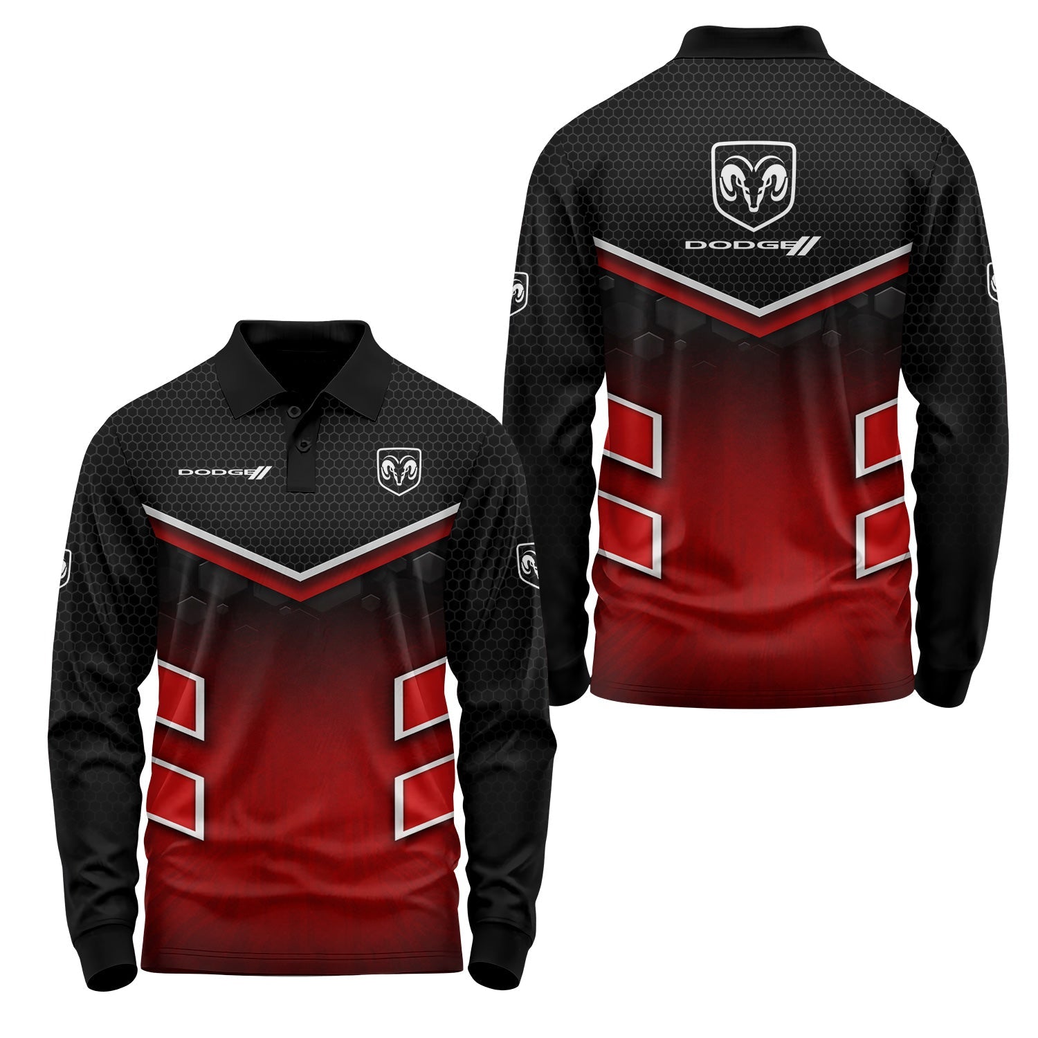 Dodge Long Sleeve Polo USPL2937