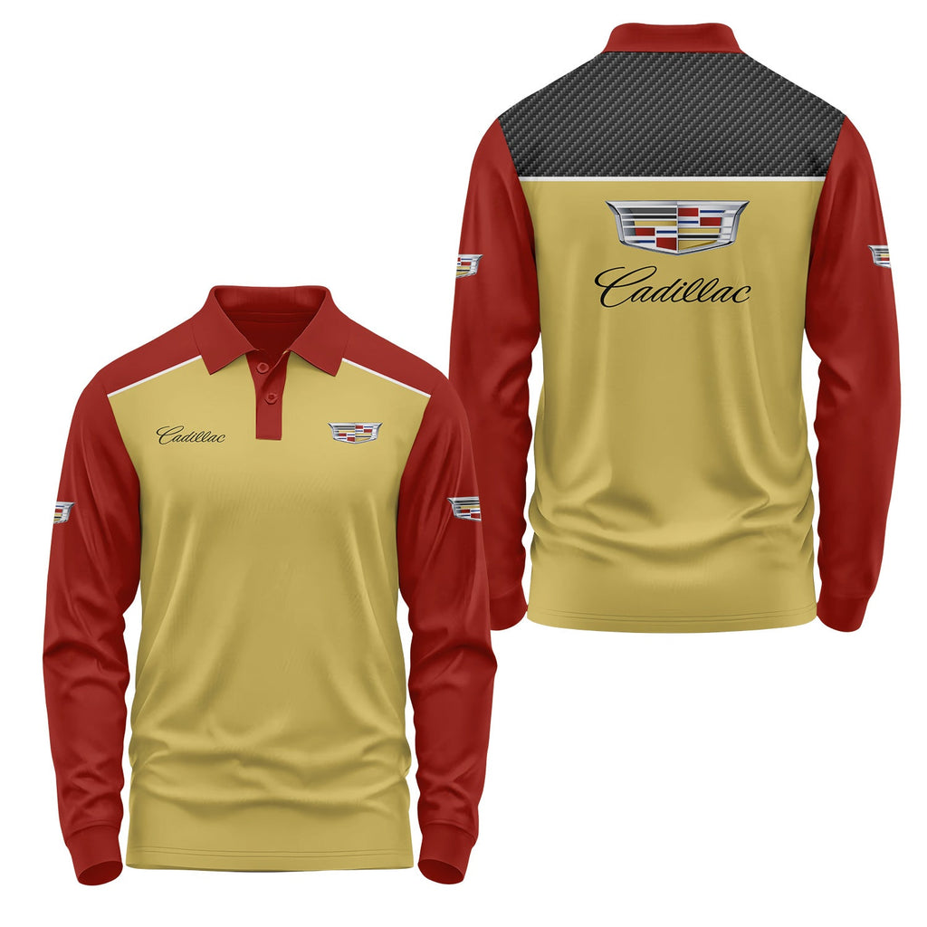 Cadillac Long Sleeve Polo USPL2794