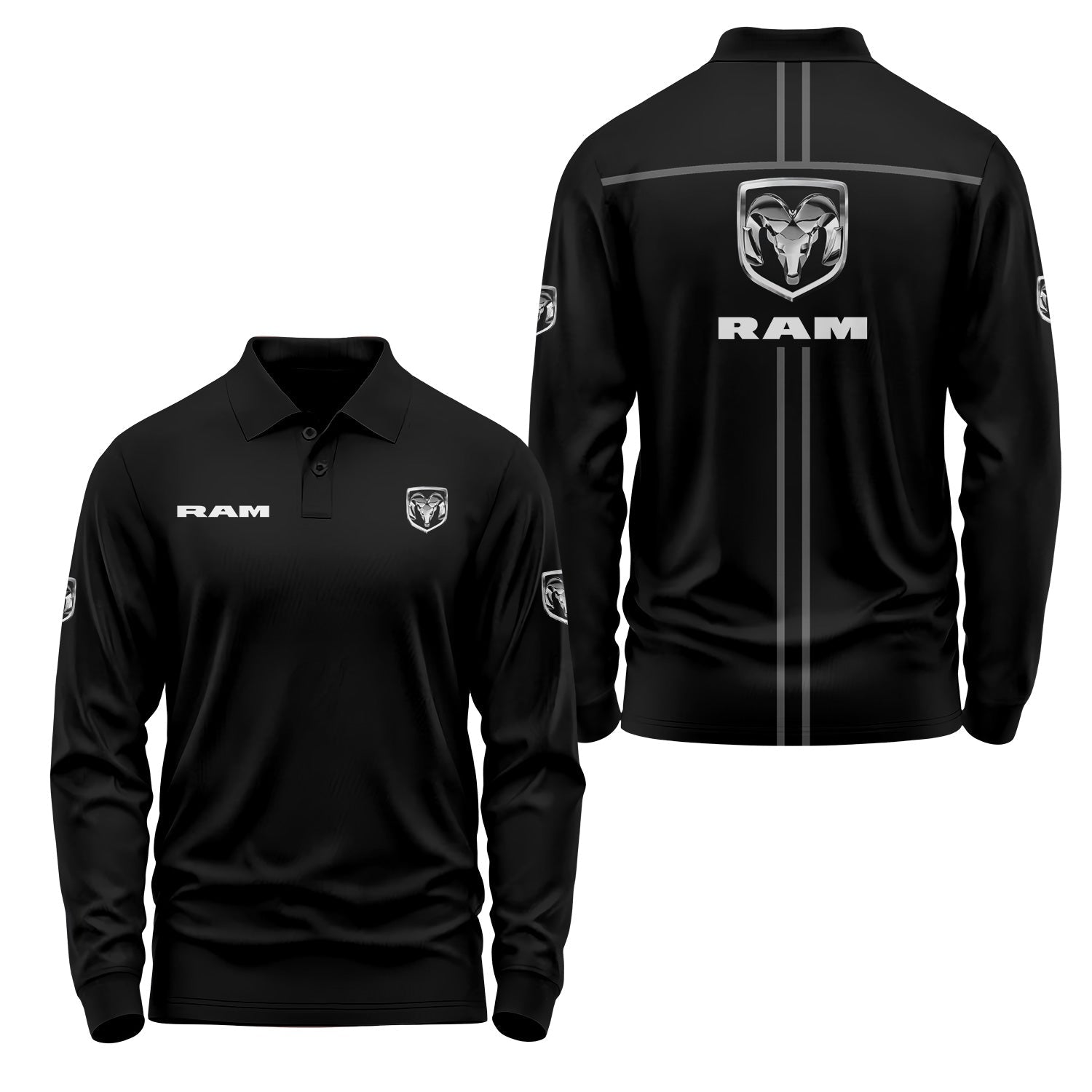Ram Long Sleeve Polo USPL3045