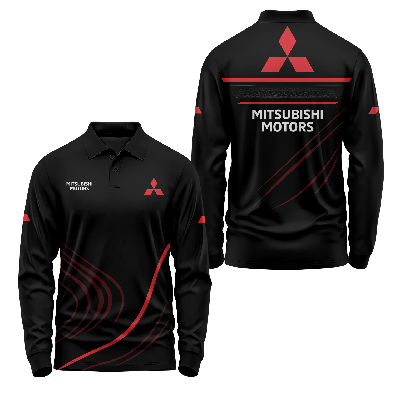 Mitsubishi Long Sleeve Polo USPL2384