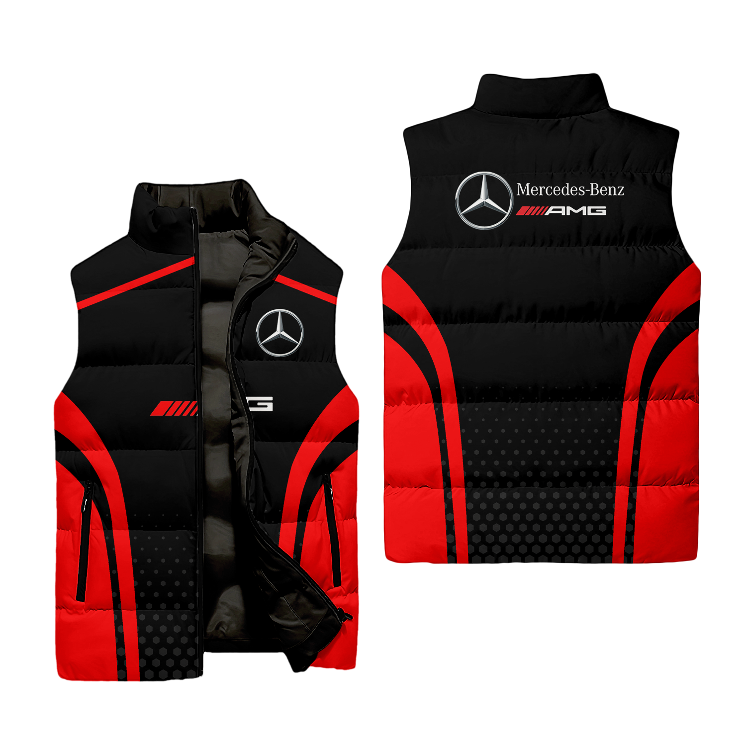 Mercedes Sleeveless Puffer Jacket MERC009