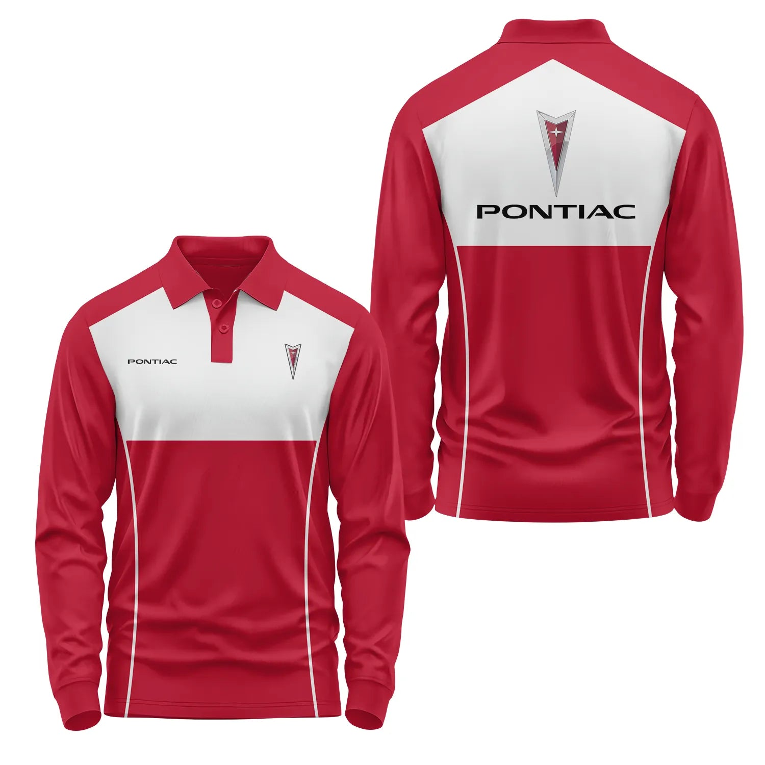 Pontiac Long Sleeve Polo SC028