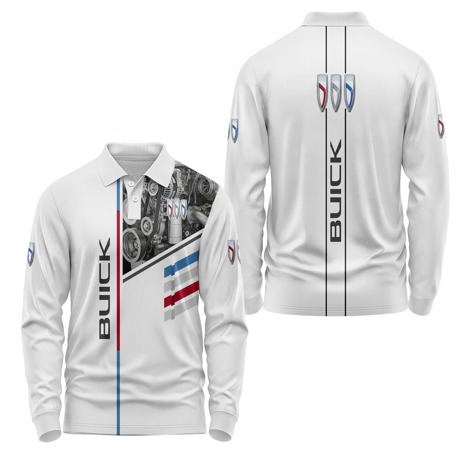 Buick Long Sleeve Polo USPL3116