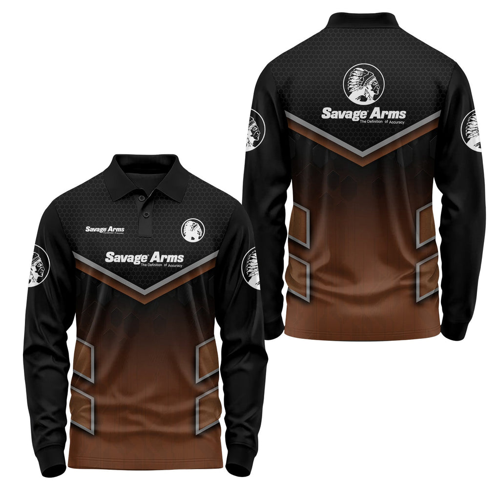 Savage Arms Long Sleeve Polo USPL2239