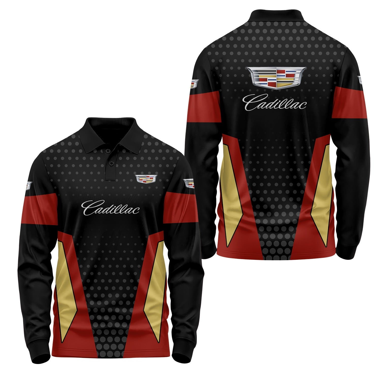 Cadillac Long Sleeve Polo USPL2829