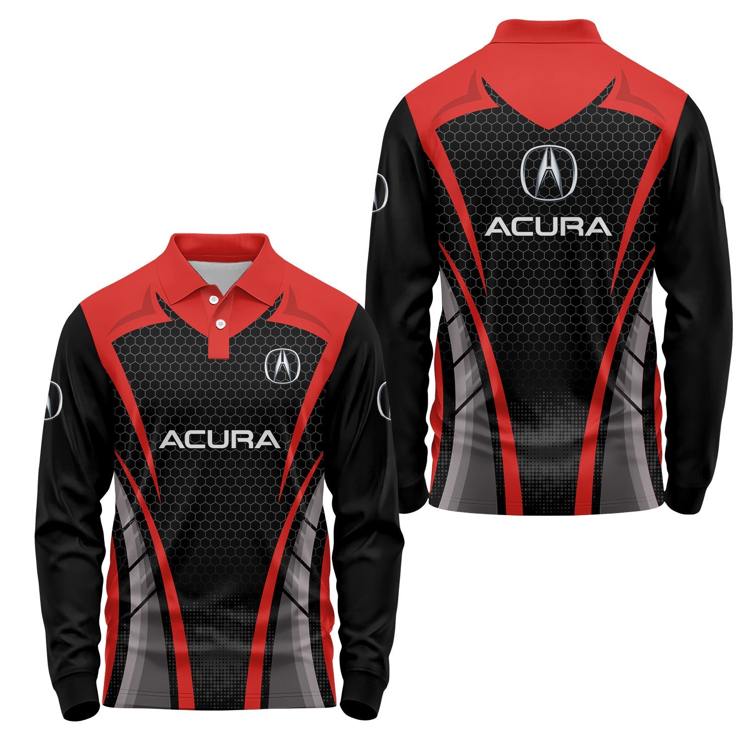Acura Long Sleeve Polo USPL2757