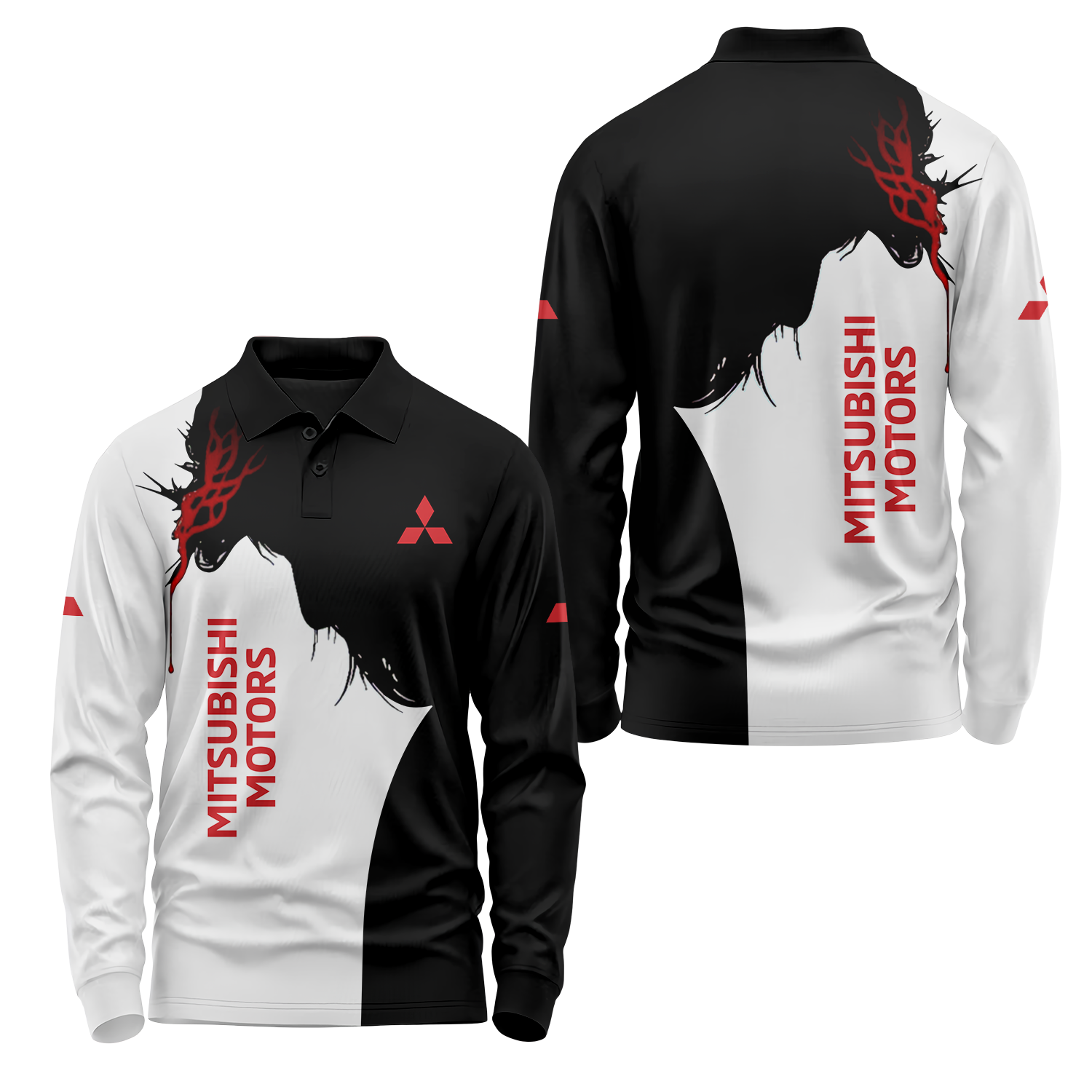 Mitsubishi Long Sleeve Polo USPL2386