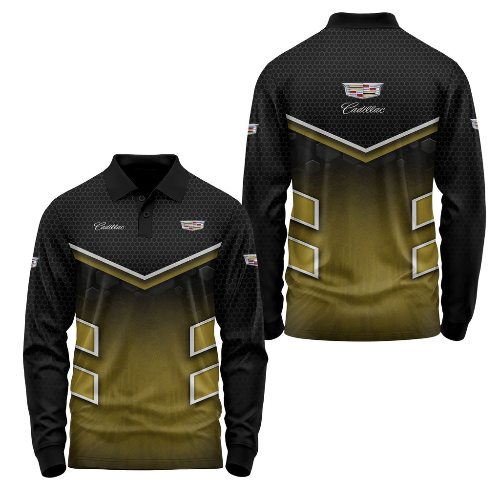 Cadillac Long Sleeve Polo USPL2817