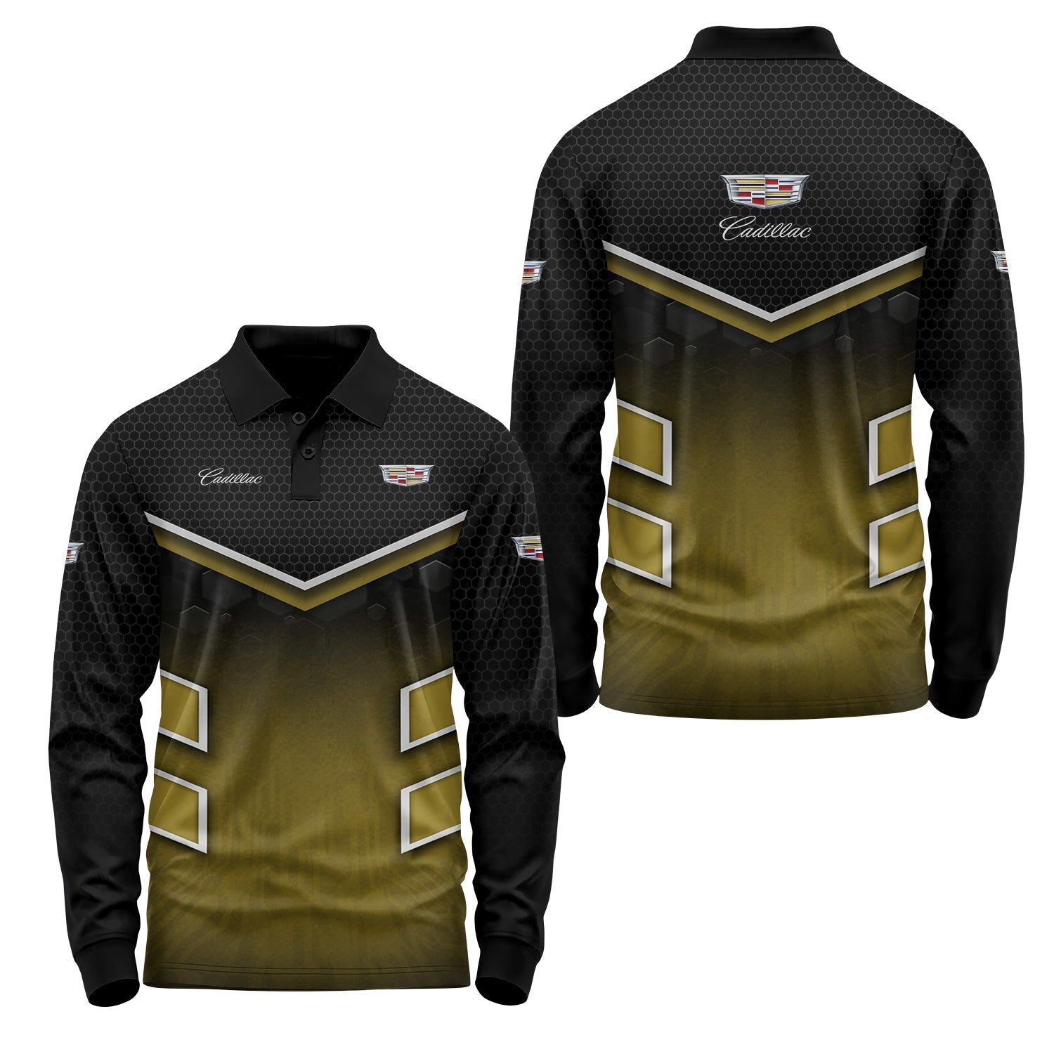 Cadillac Long Sleeve Polo USPL2817