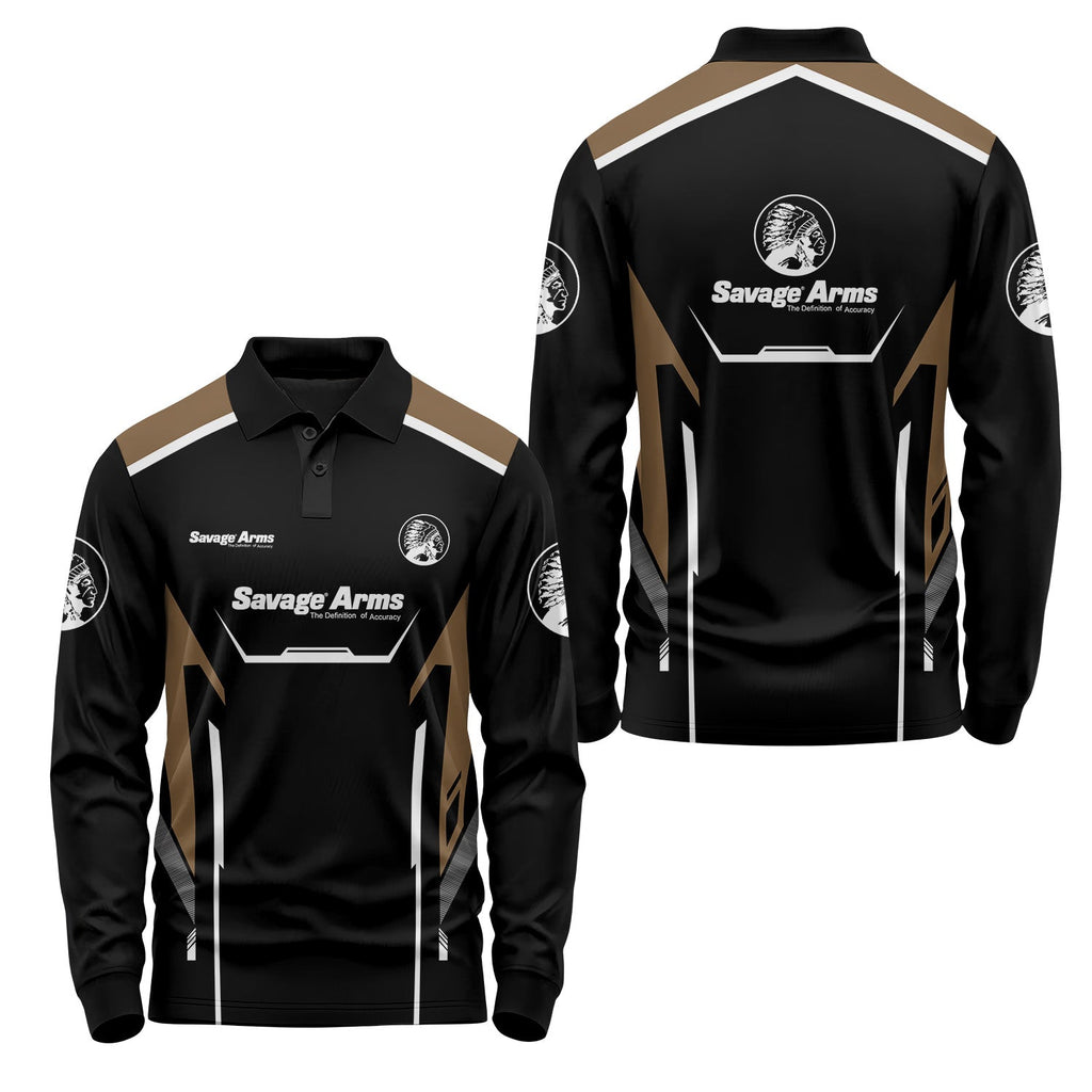 Savage Arms Long Sleeve Polo USPL2222