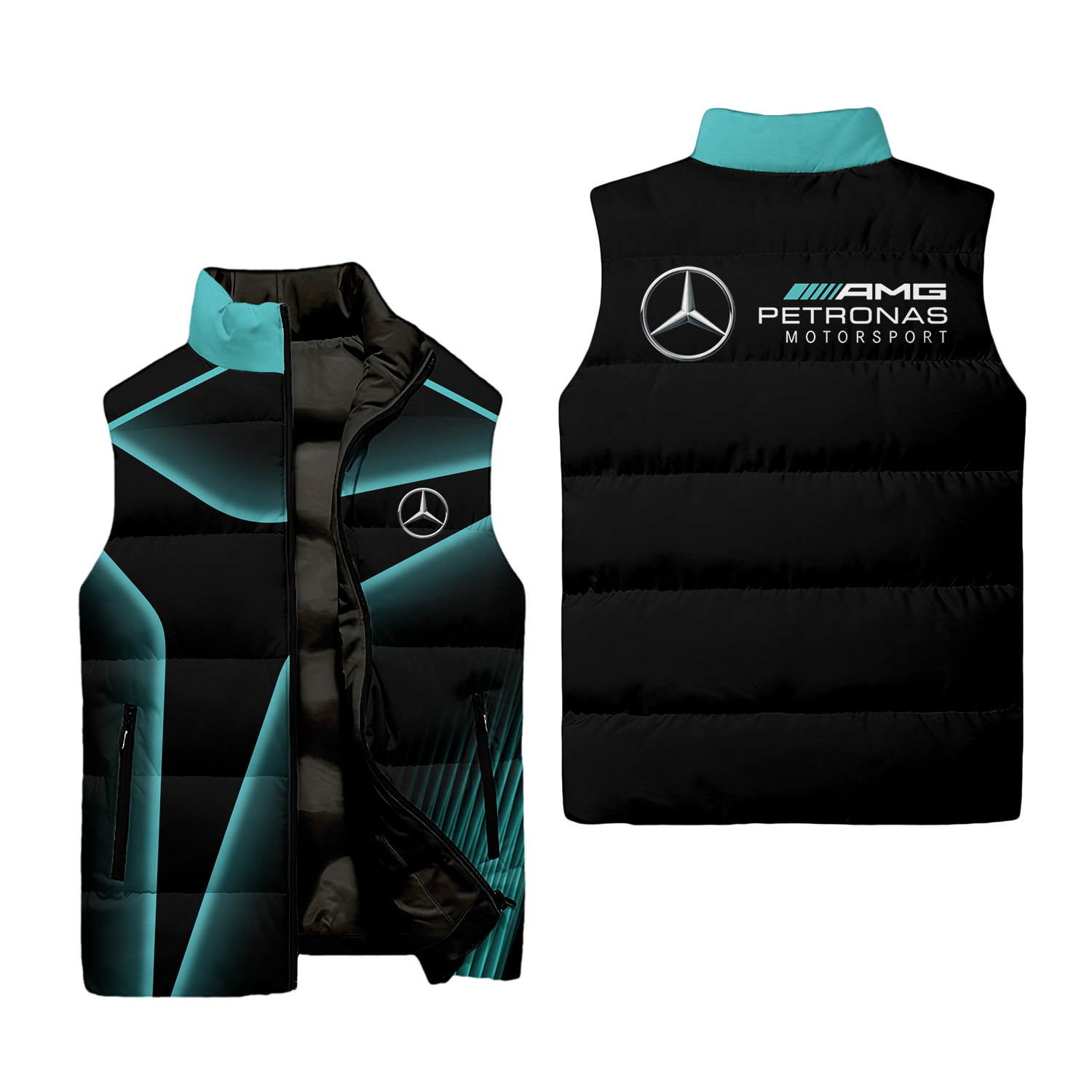 Mercedes Sleeveless Puffer Jacket MERC023