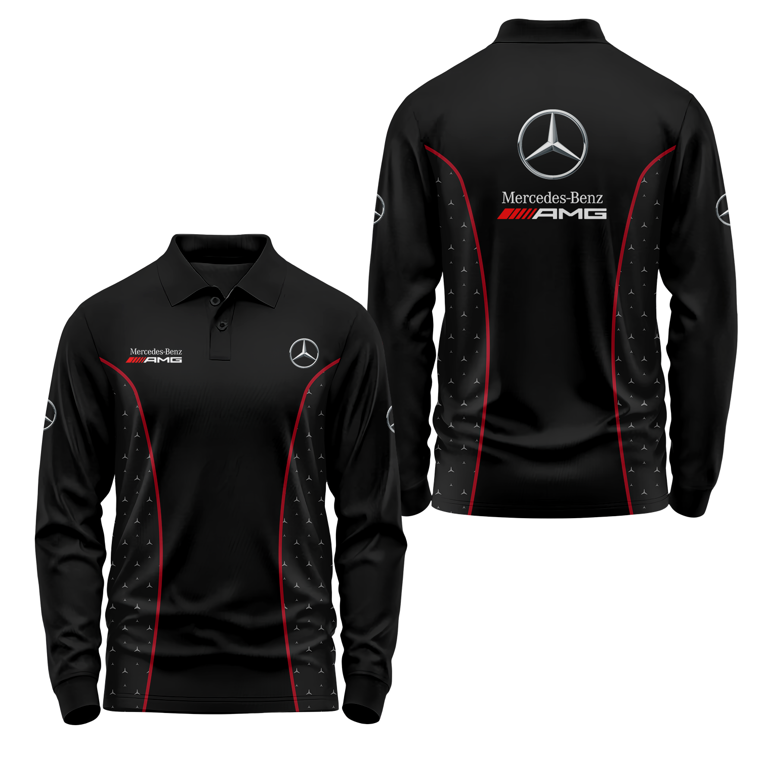 Mercedes Long Sleeve Polo MERC013