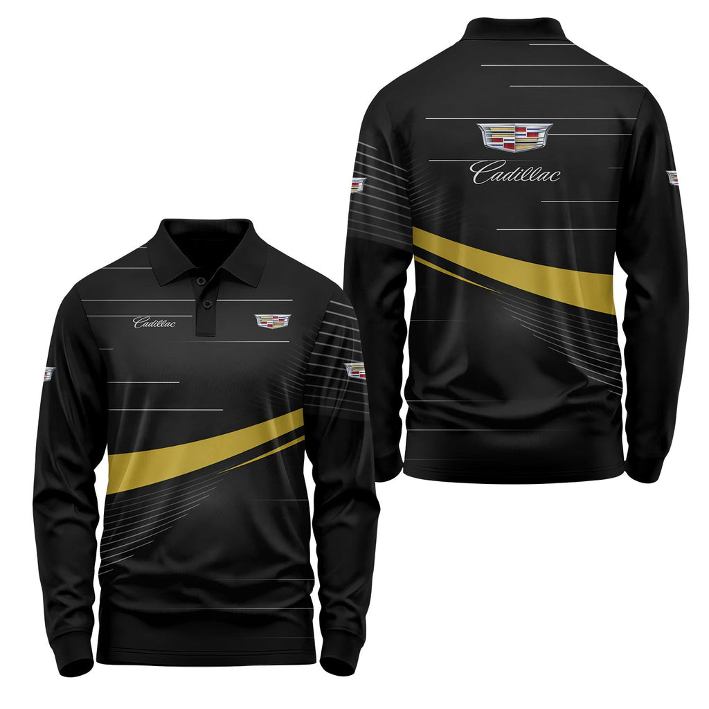 Cadillac Long Sleeve Polo USPL2819