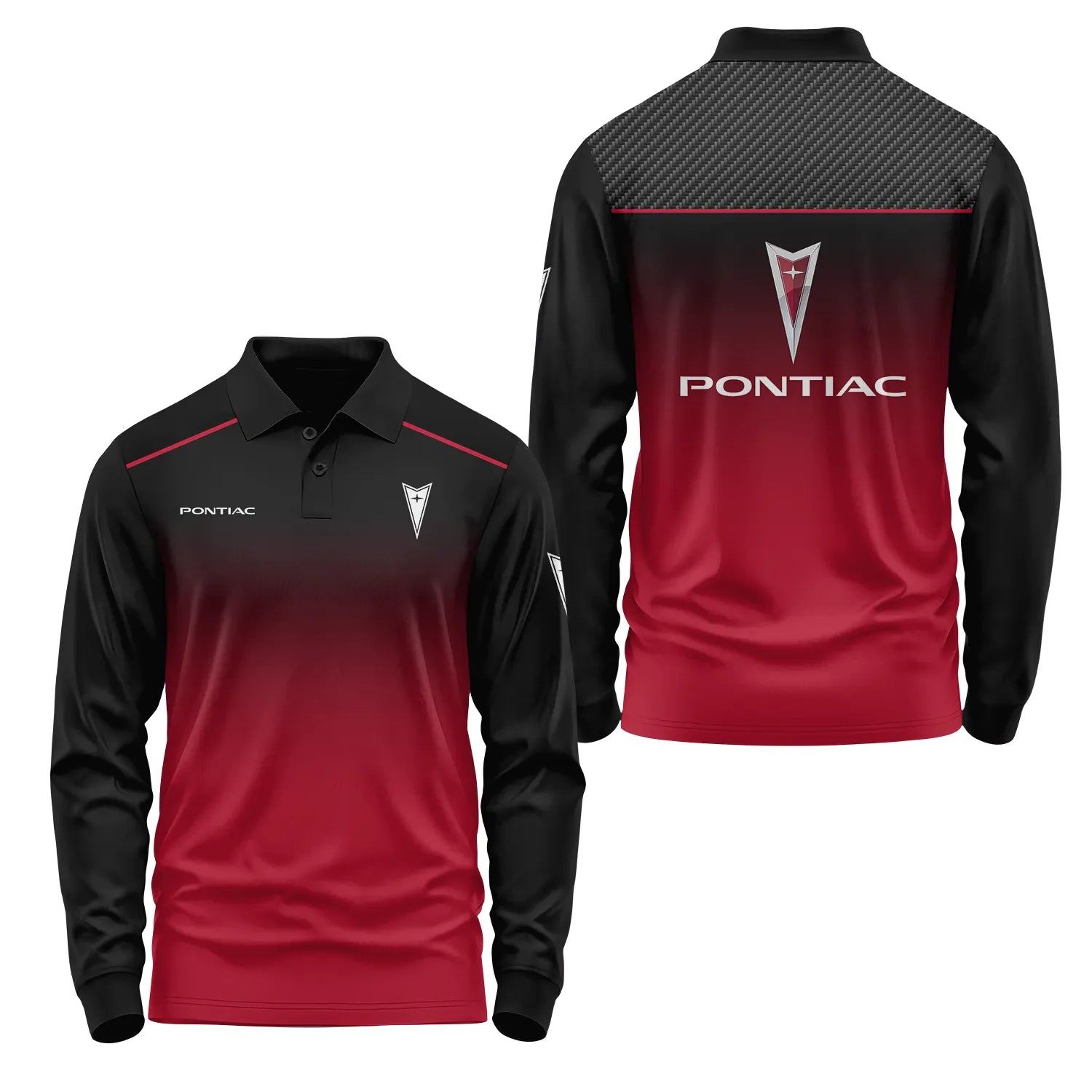 Pontiac Long Sleeve Polo SC001
