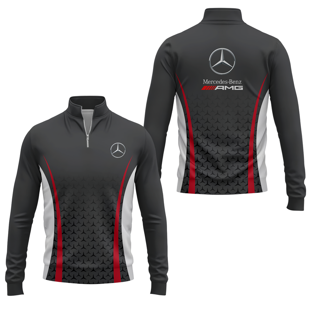 Mercedes Apparels MERC015 - Quarter-zip Pullover