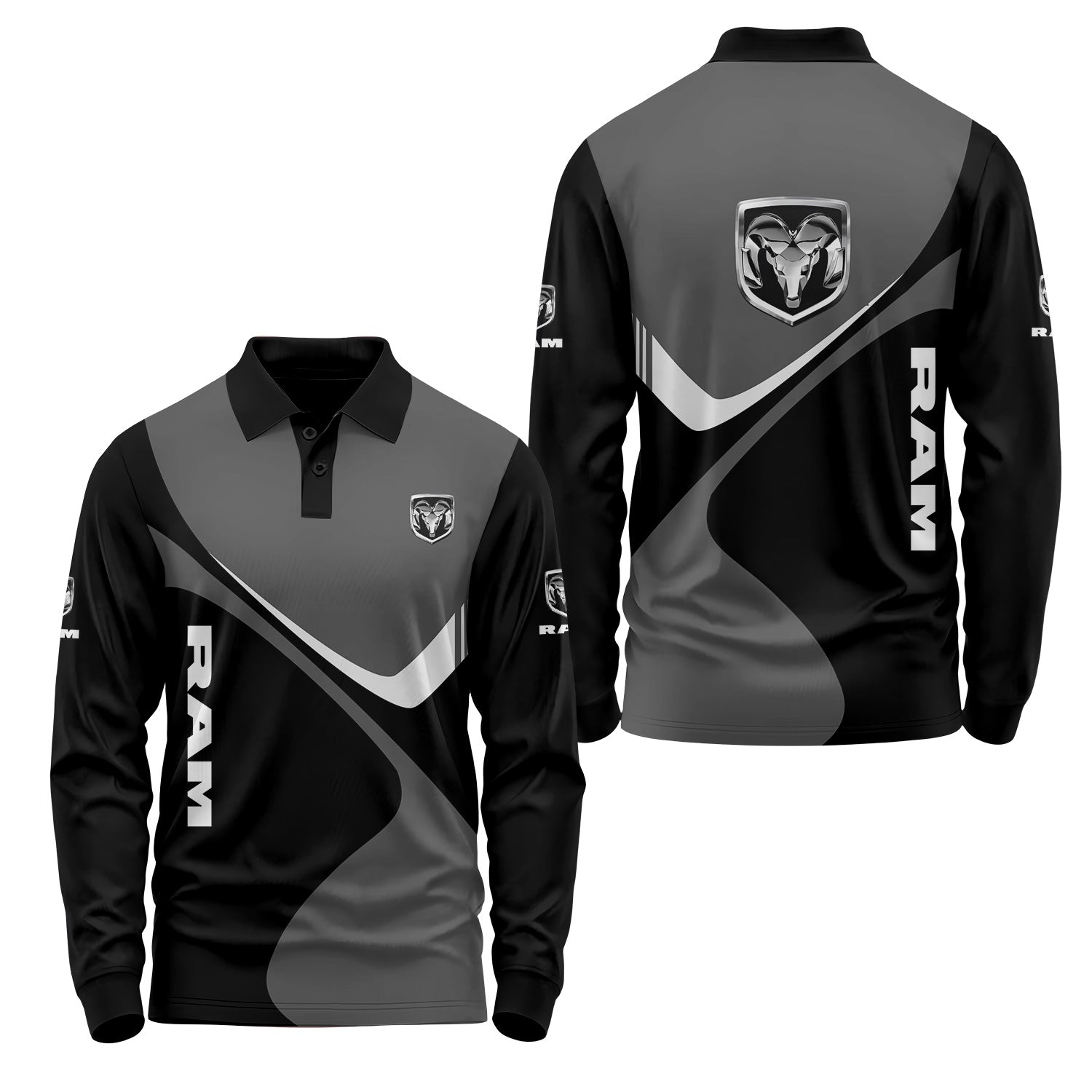 Ram Long Sleeve Polo USPL3068