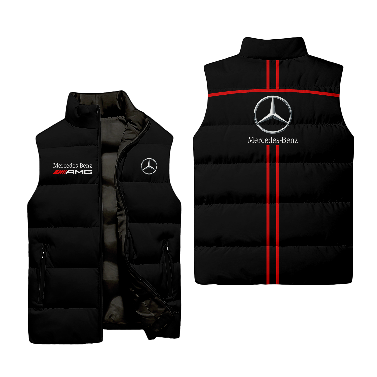 Mercedes Sleeveless Puffer Jacket MERC005
