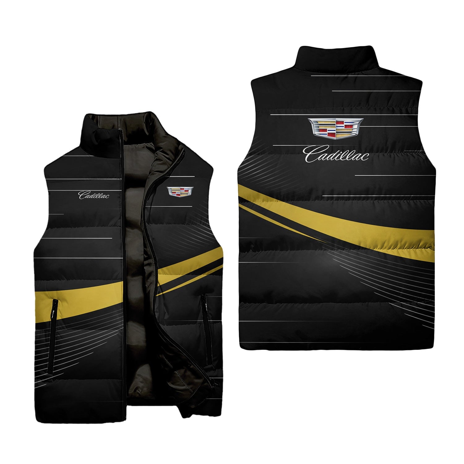 Cadillac Sleeveless Puffer Jacket USPL2819