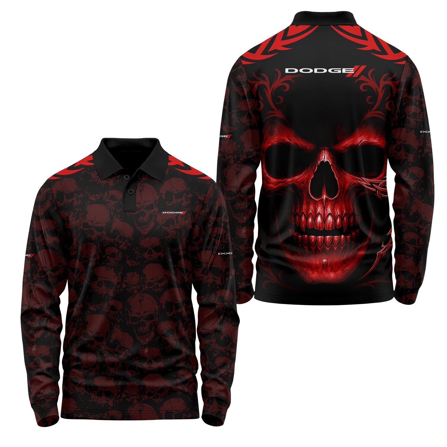 Dodge Long Sleeve Polo USPL2915