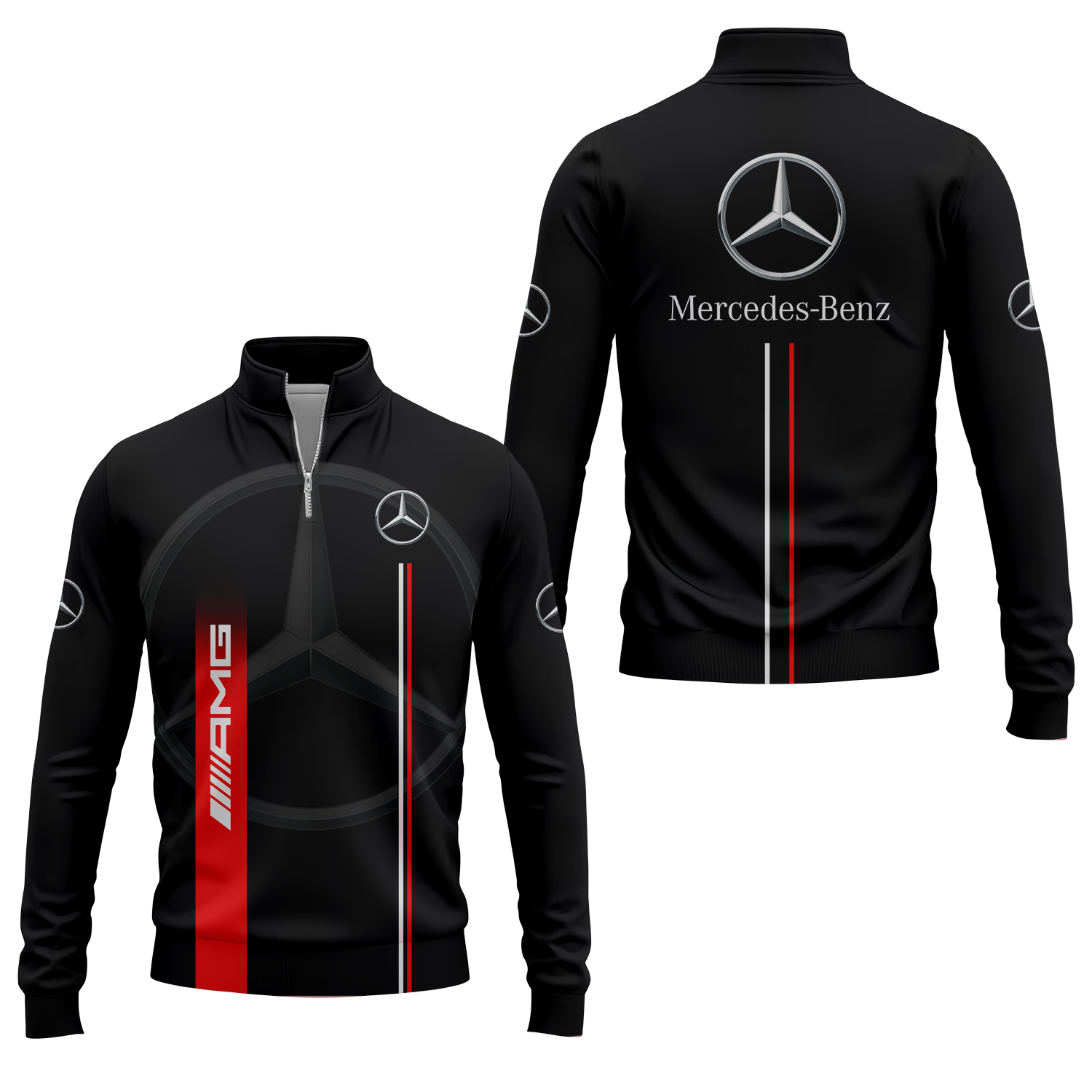 Mercedes Apparels MERC018 - Quarter-zip Pullover