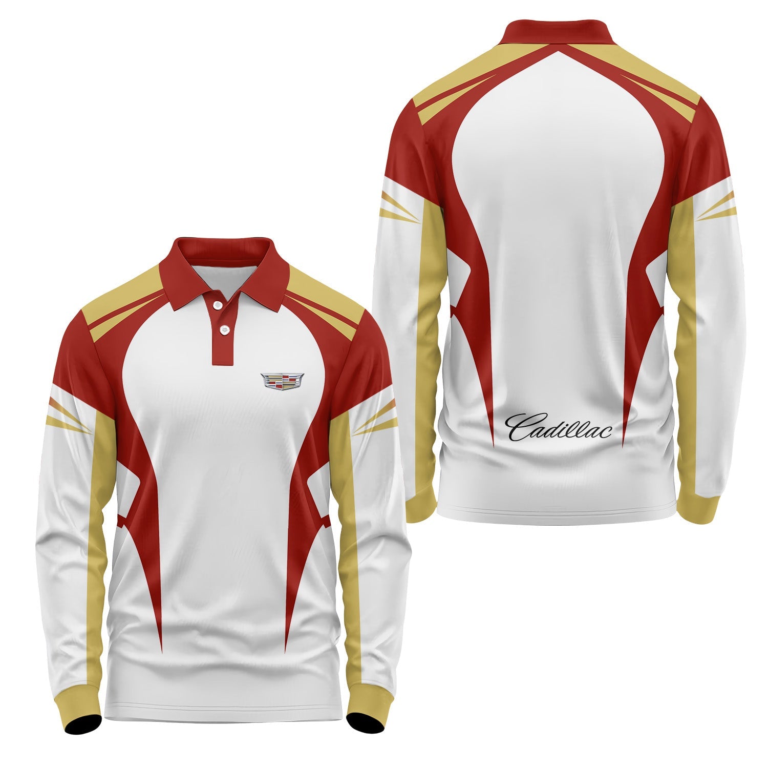 Cadillac Long Sleeve Polo USPL2825