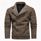 BOGO | Men's PU Leather Jacket with Fleece Lining, Zipper Closure V2
