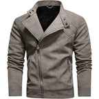 BOGO | Men's PU Leather Jacket with Fleece Lining, Zipper Closure V2