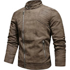 BOGO | Men's PU Leather Jacket with Fleece Lining, Zipper Closure V2