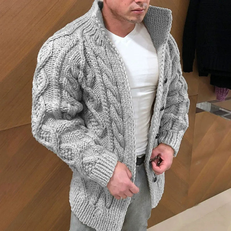 BOGO | Luxury Men’s Textured Stand-Collar Sweater