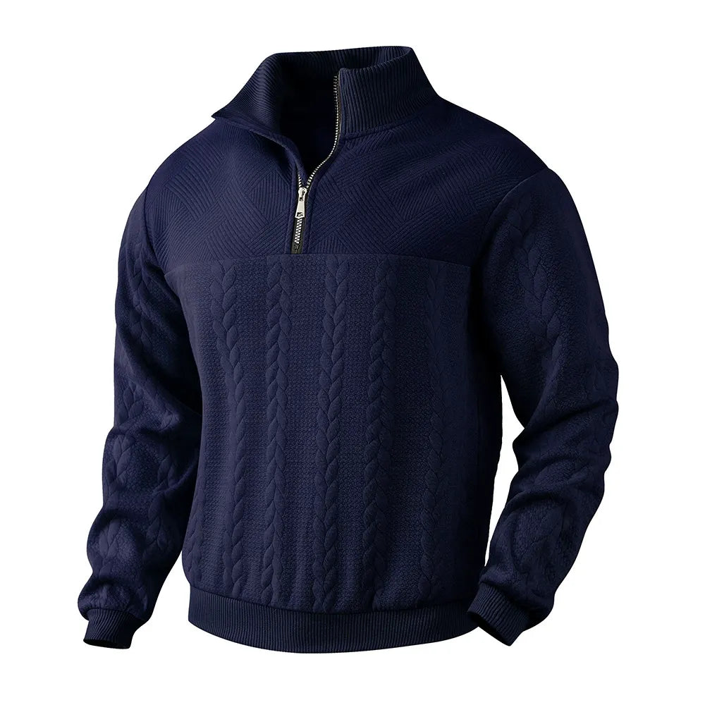 BOGO | Men’s Premium Jacquard Half-Zip Sweatshirt