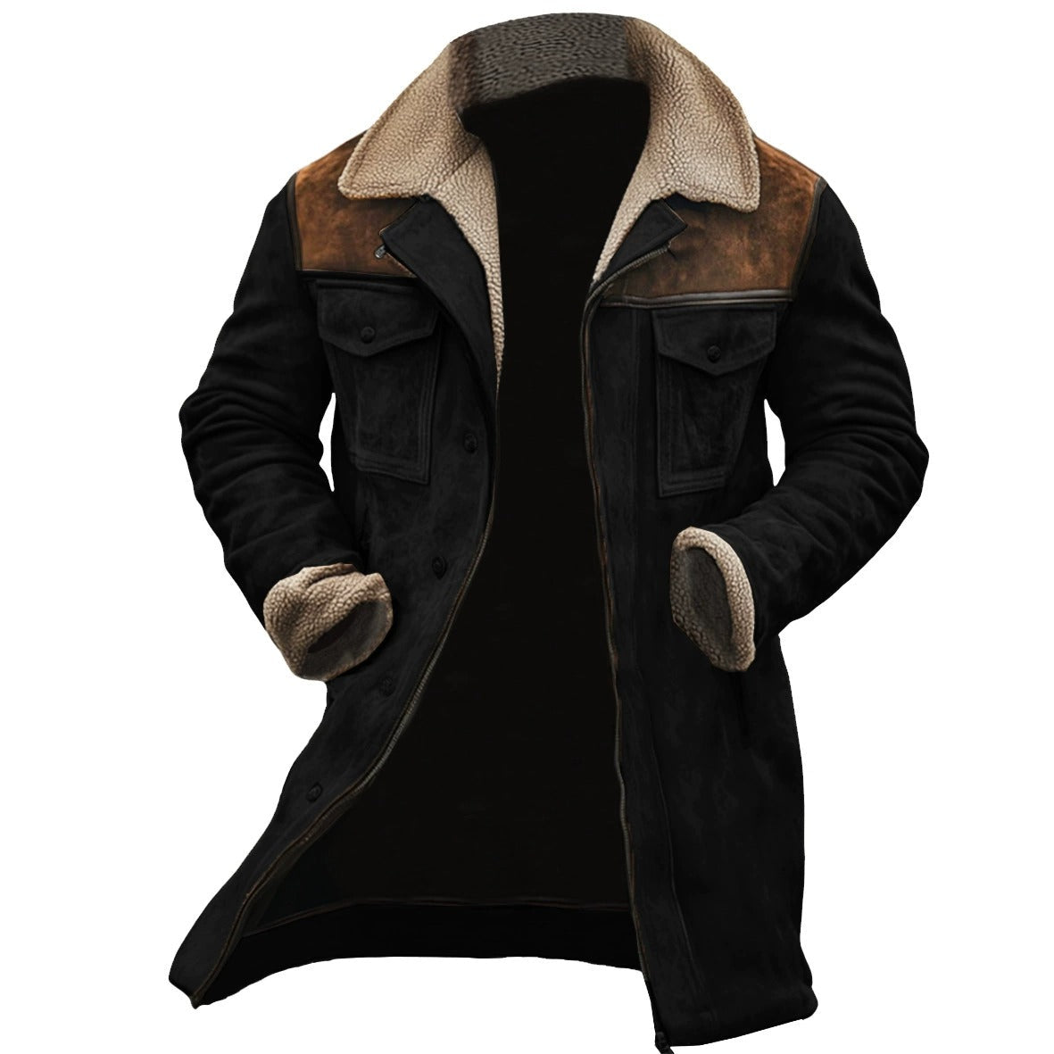 BOGO | Men’s Vintage Suede Patchwork Jacket