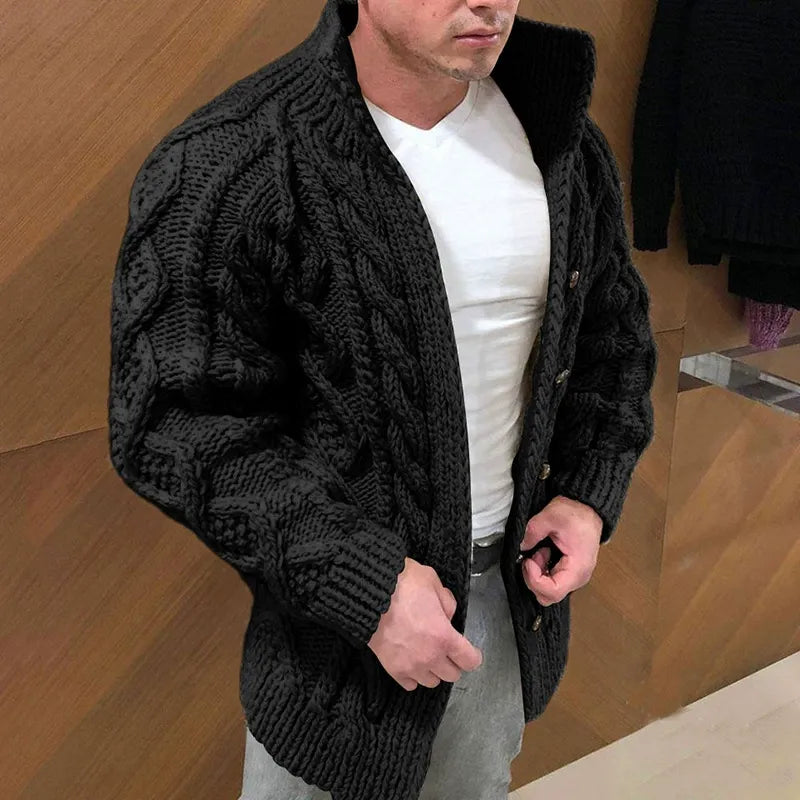 BOGO | Luxury Men’s Textured Stand-Collar Sweater