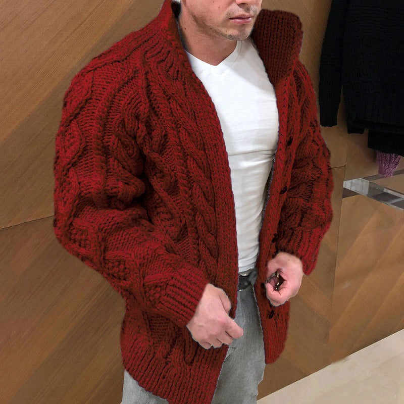 BOGO | Luxury Men’s Textured Stand-Collar Sweater
