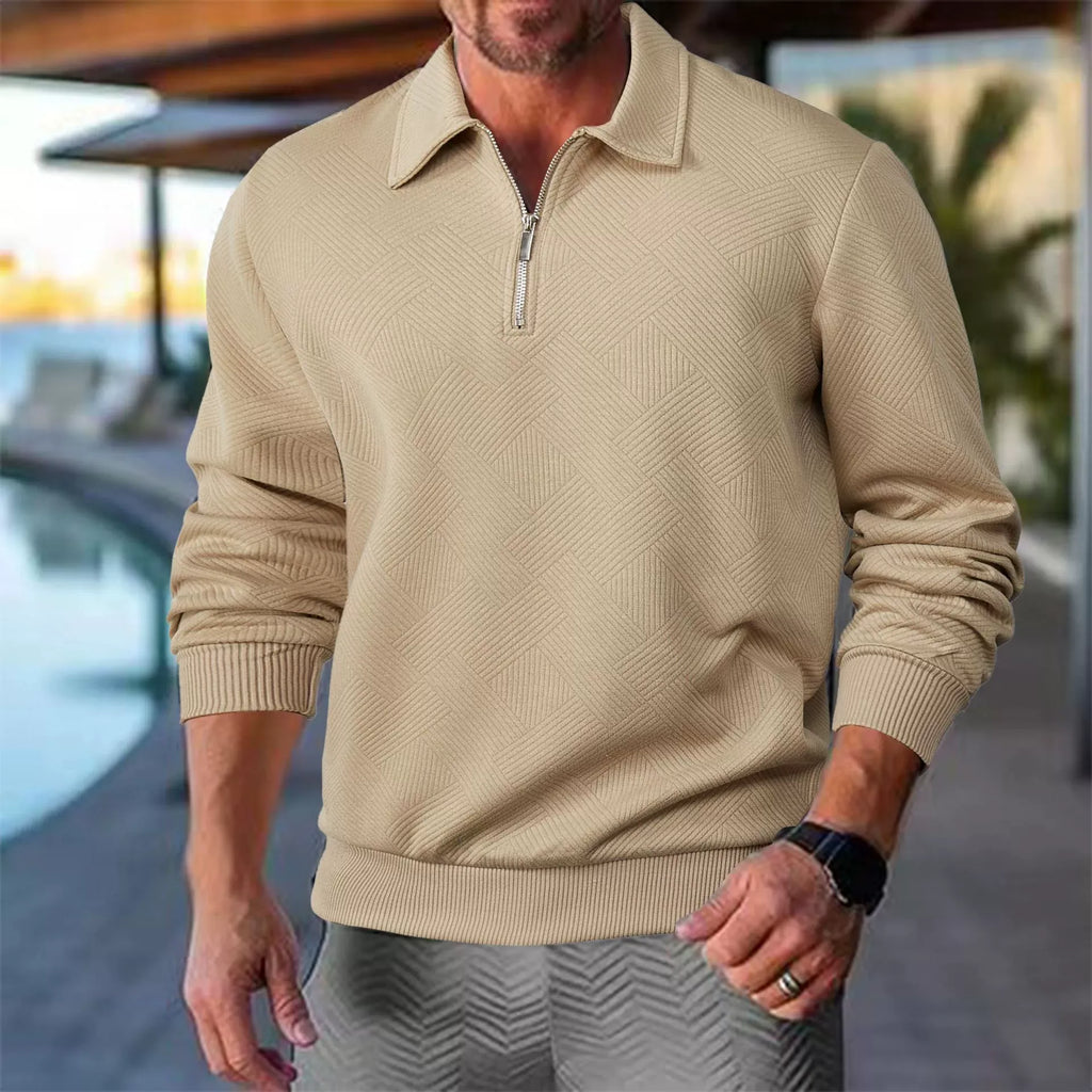 BOGO | Men’s Premium Textured Half-Zip Pullover