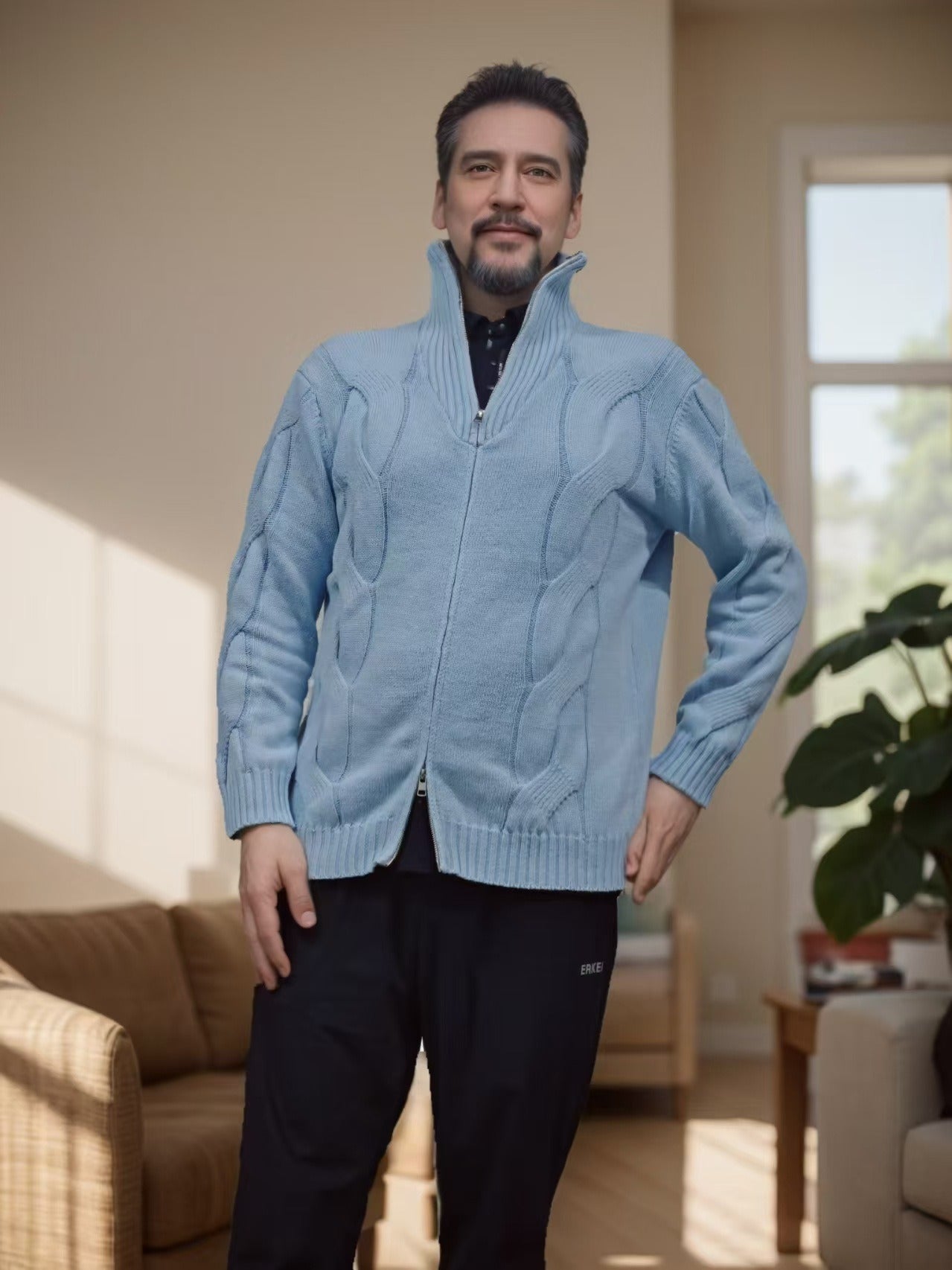 BOGO | Men’s Cable-Knit Zip Jacket