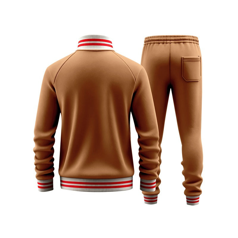 BOGO | Men’s Premium Fleece-Lined Stripe Jacket & Jogger Set