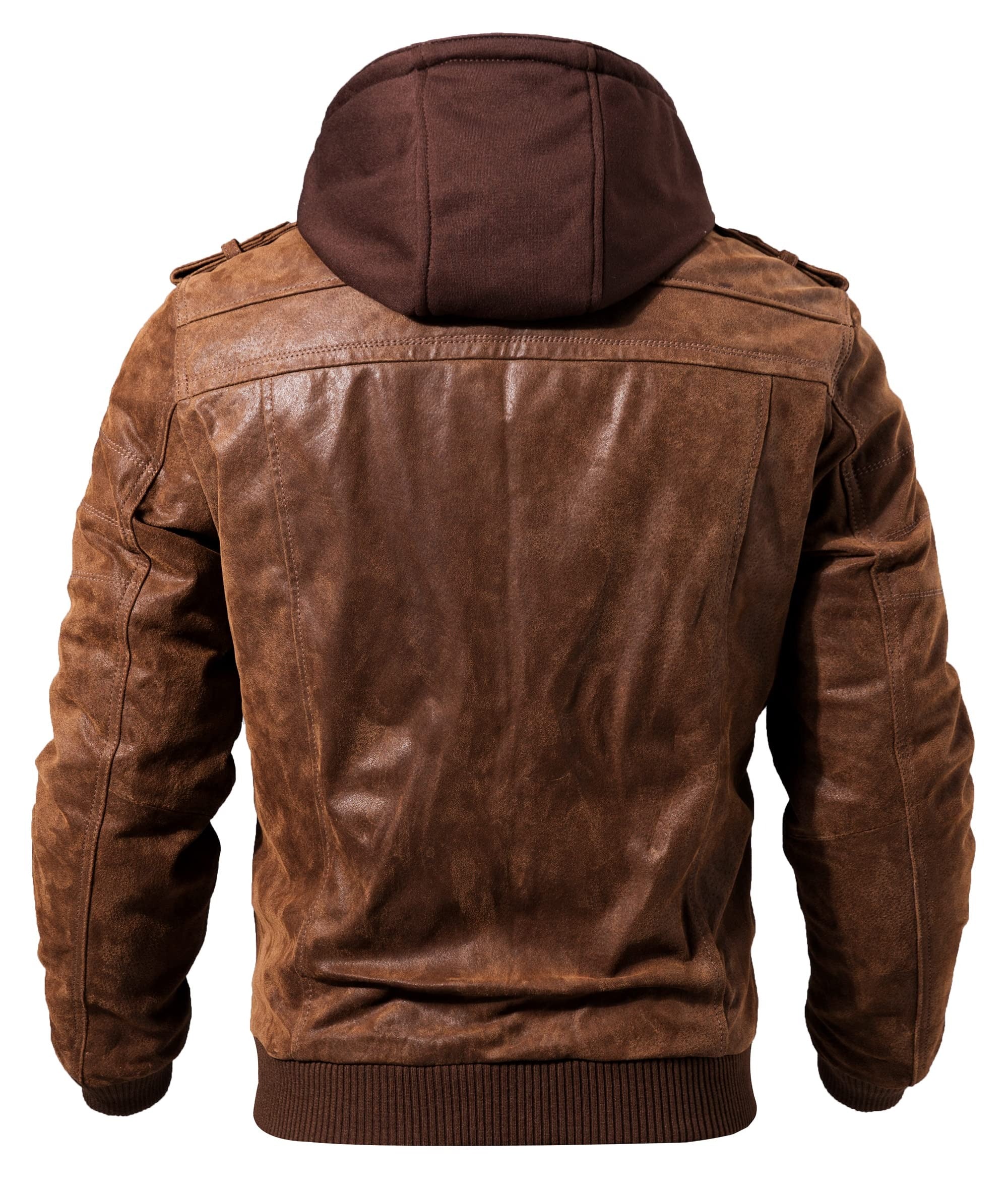 BOGO | Men’s Premium Hooded Leather Jacket