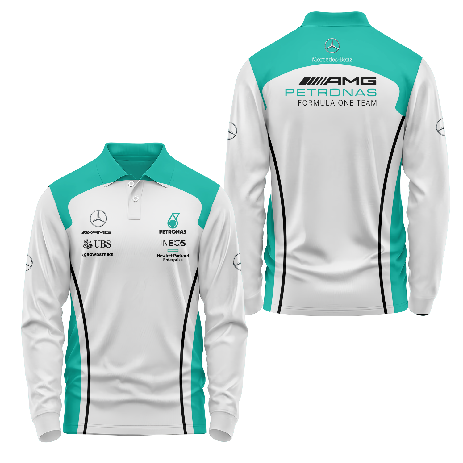 Mercedes Long Sleeve Polo USPL013