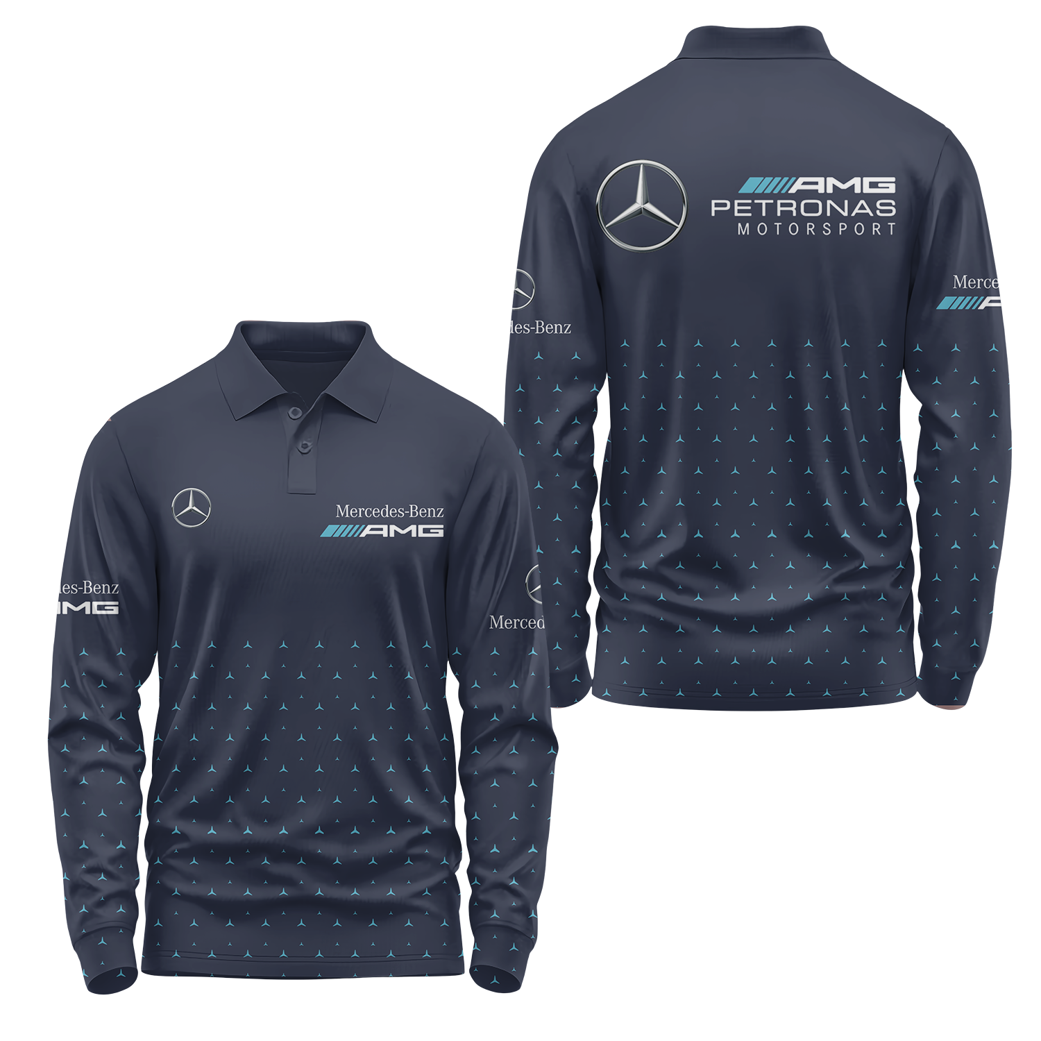 Mercedes Long Sleeve Polo USPL021