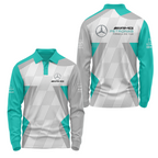 Custom Mercedes Long Sleeve Polo USPL017