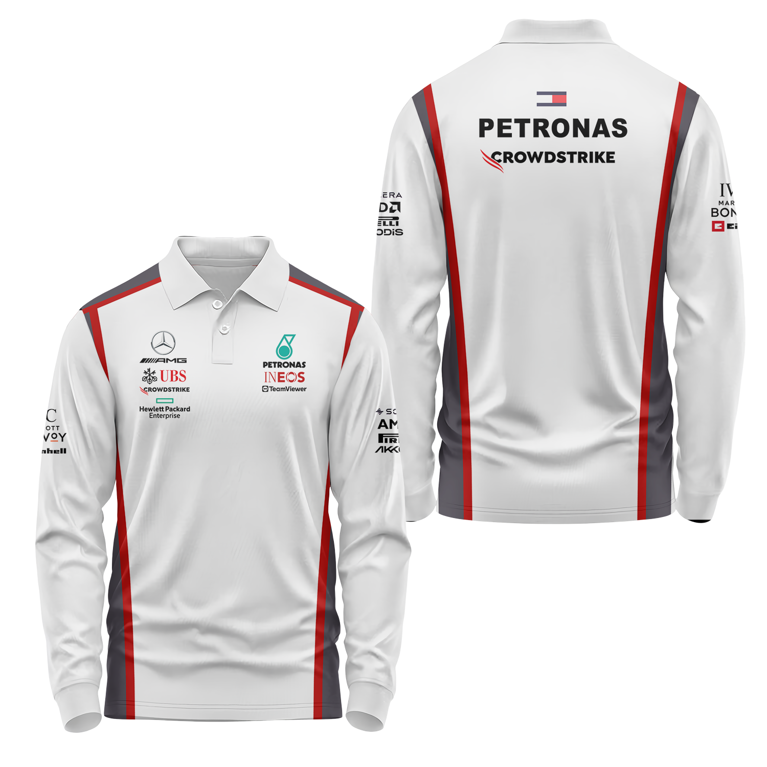 Mercedes Long Sleeve Polo USPL010