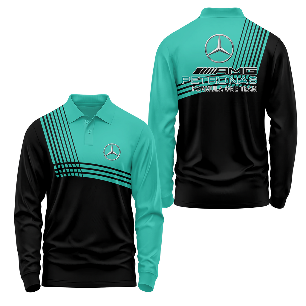 Mercedes Long Sleeve Polo USPL011