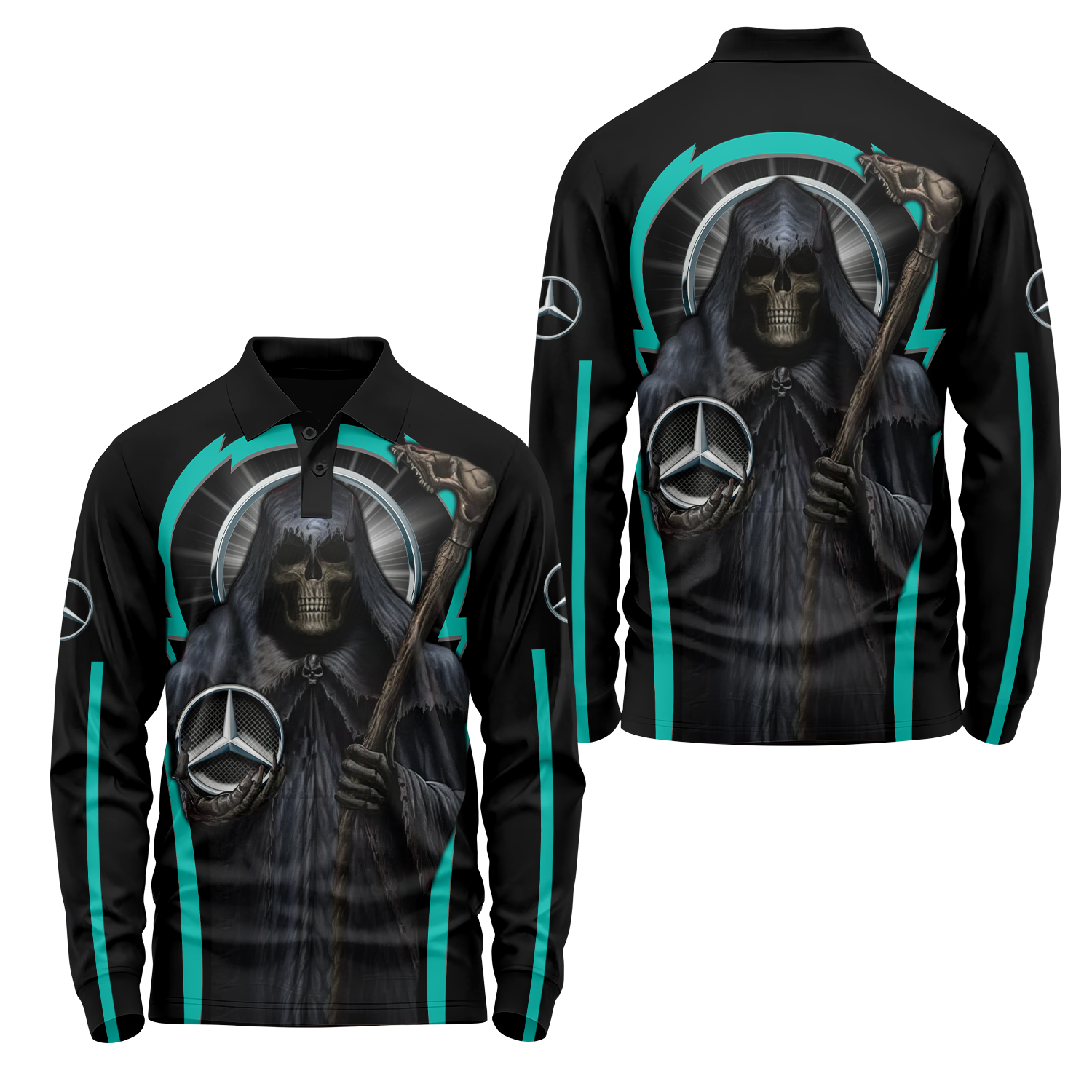 Mercedes Long Sleeve Polo USPL111