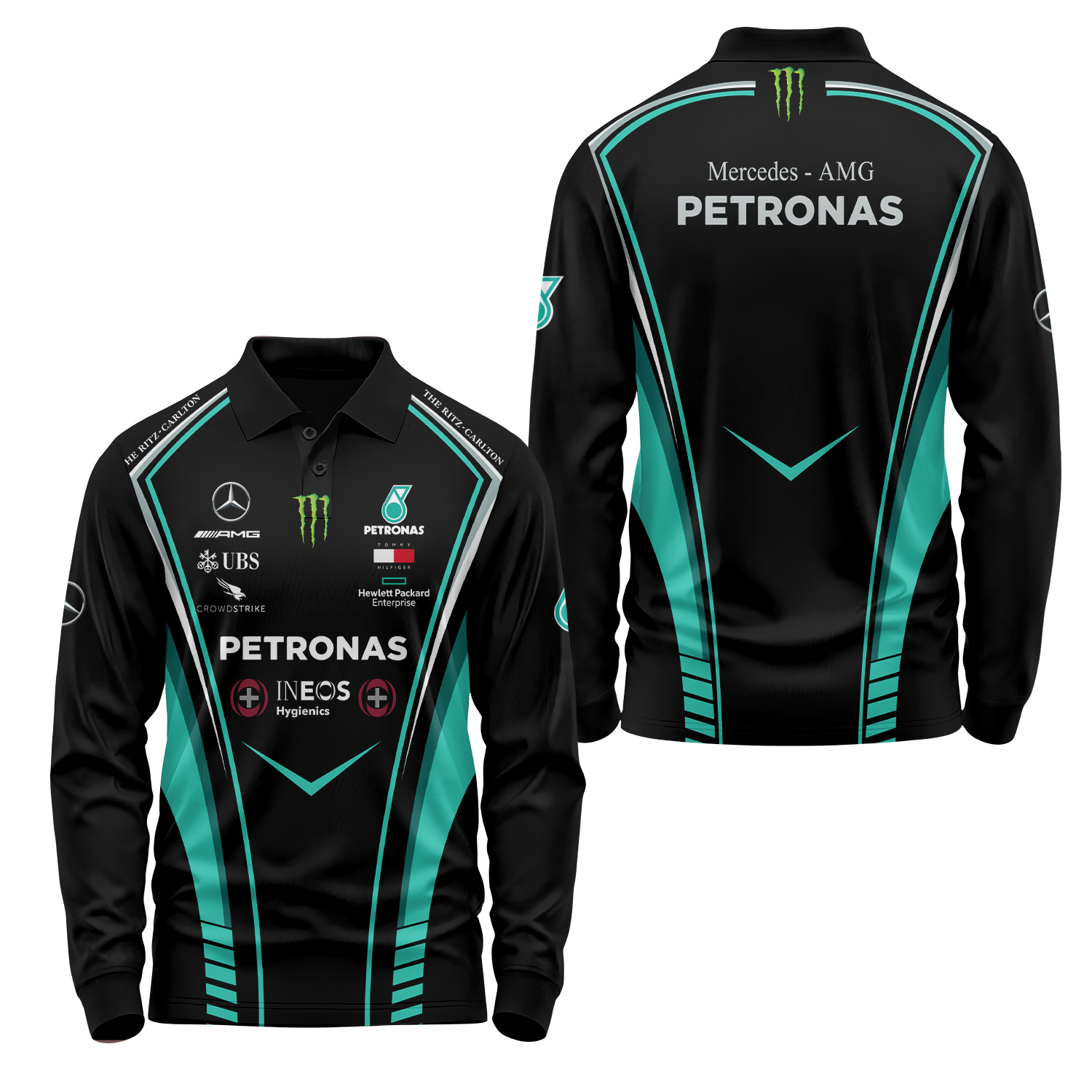 Mercedes Long Sleeve Polo USPL027